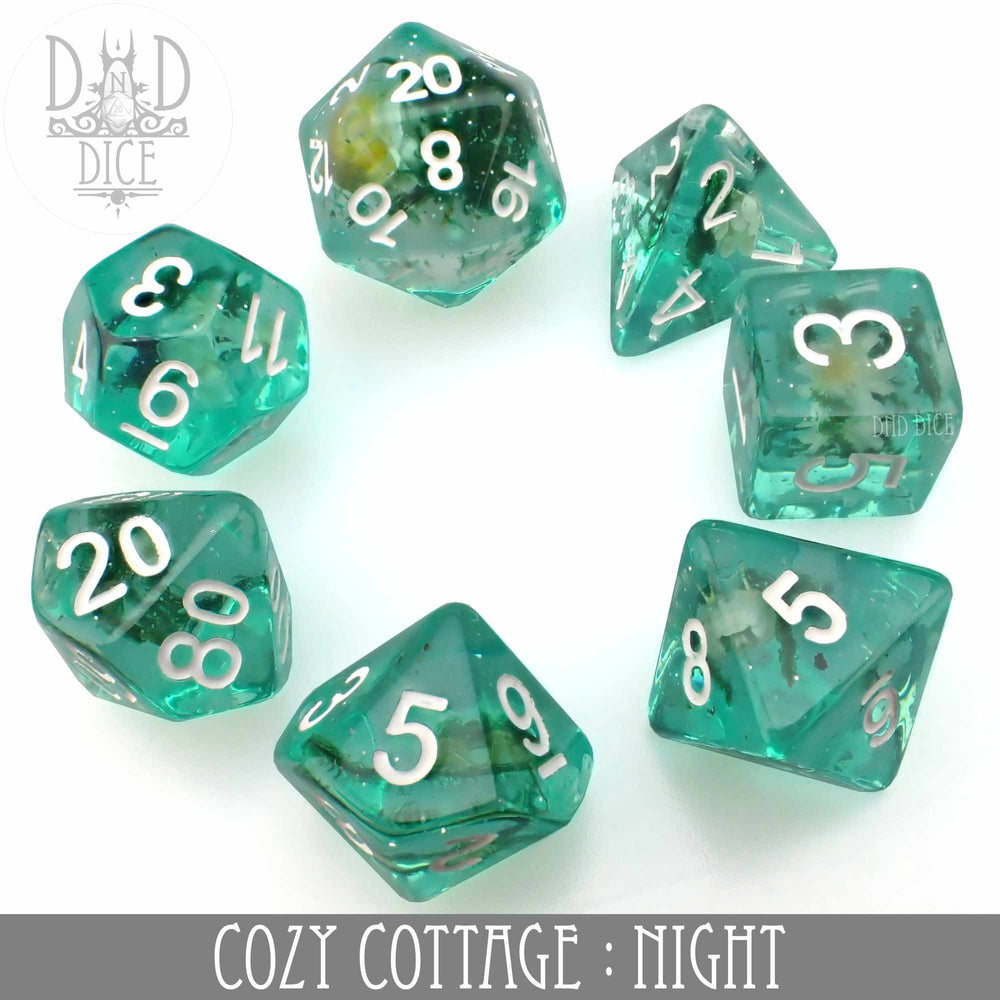 Cozy Cottage Night Dice Set (Online Order Only)