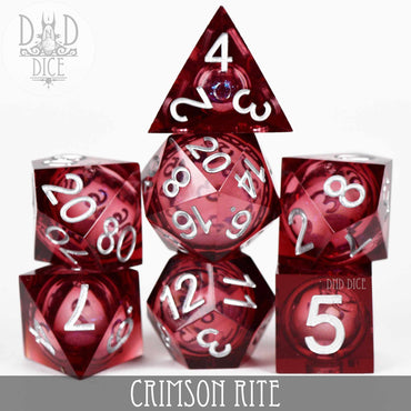 Crimson Rite Liquid Core Dice Set (Online Order Only)