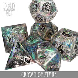 Crown of Stars Handmade Dice Set (Online Order Only)