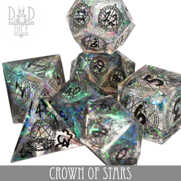 Crown of Stars Handmade Dice Set (Online Order Only)
