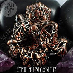 Cthulhu Bloodline Metal Dice Set (Gift Box) (Online Order Only)
