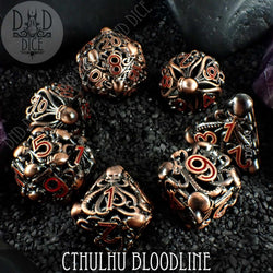 Cthulhu Bloodline Metal Dice Set (Gift Box) (Online Order Only)