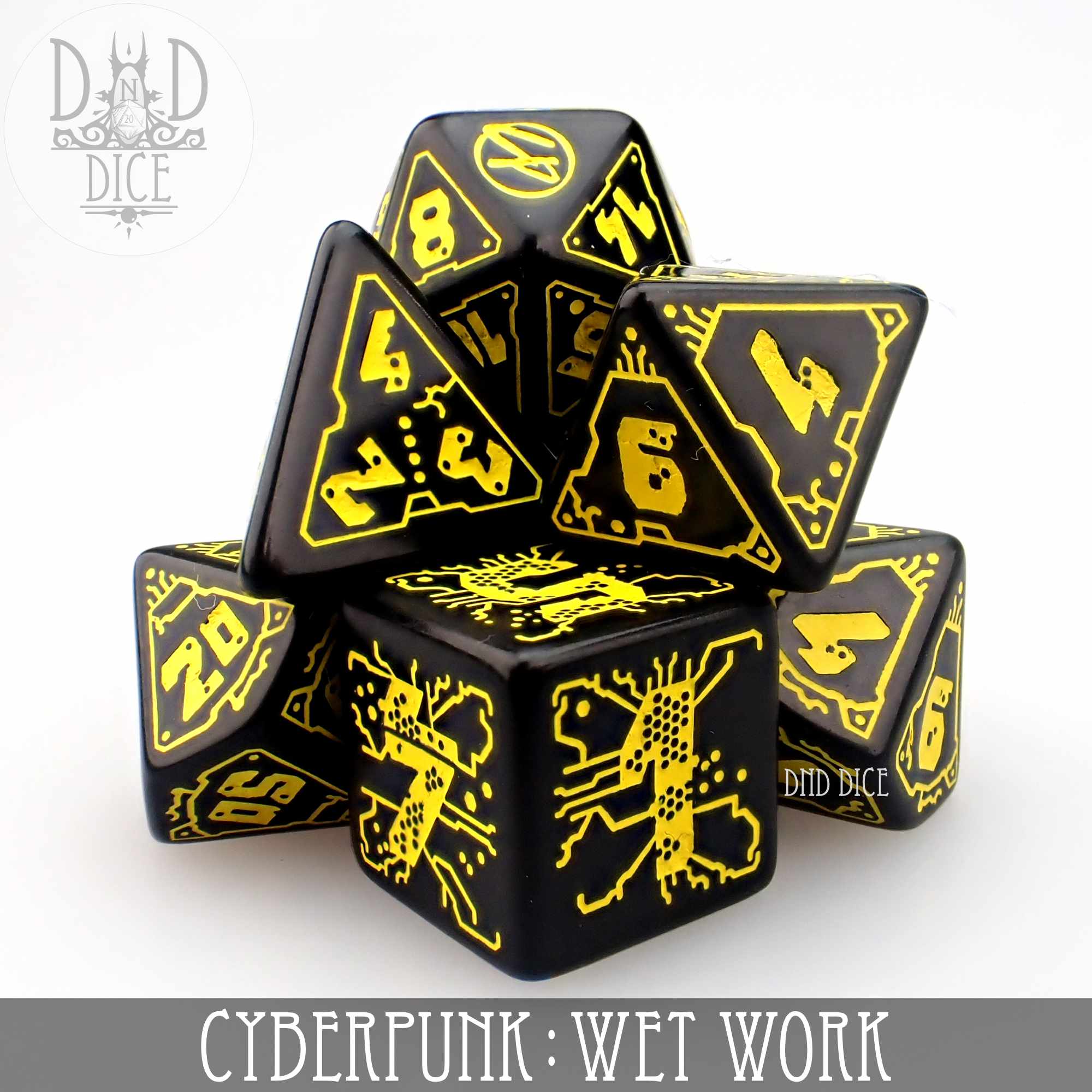 Cyberpunk Wet Work Dice Set (Online Order Only)