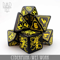 Cyberpunk Wet Work Dice Set (Online Order Only)