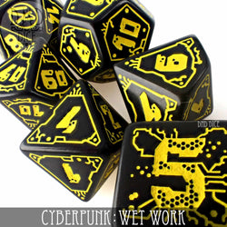 Cyberpunk Wet Work Dice Set (Online Order Only)