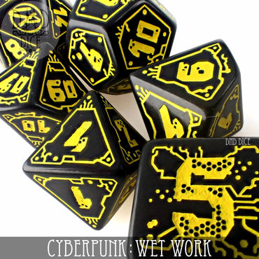 Cyberpunk Wet Work Dice Set (Online Order Only)