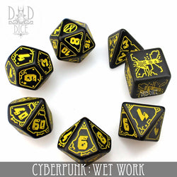 Cyberpunk Wet Work Dice Set (Online Order Only)