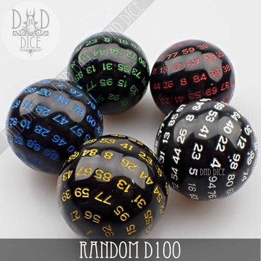 D100 Single Oversize Dice (Random Color) (Online Order Only)