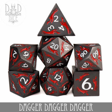 Dagger Dagger Dagger (Metal) - 7 Dice Set