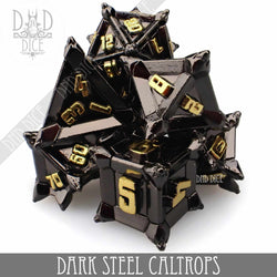Dark Steel Caltrops Metal Dice Set (Online Order Only)