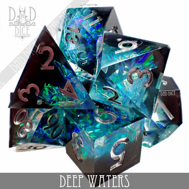 Deep Waters Handmade Dice Set (Online Order Only)