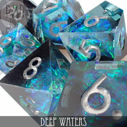 Deep Waters Handmade Dice Set (Online Order Only)