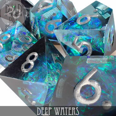 Deep Waters Handmade Dice Set (Online Order Only)