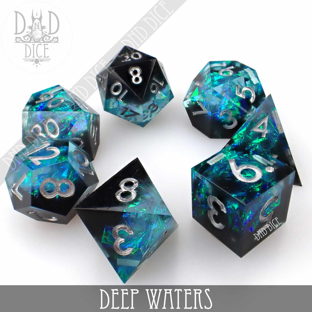 Deep Waters Handmade Dice Set (Online Order Only)