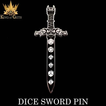 Dice Sword (Enamel Pin)