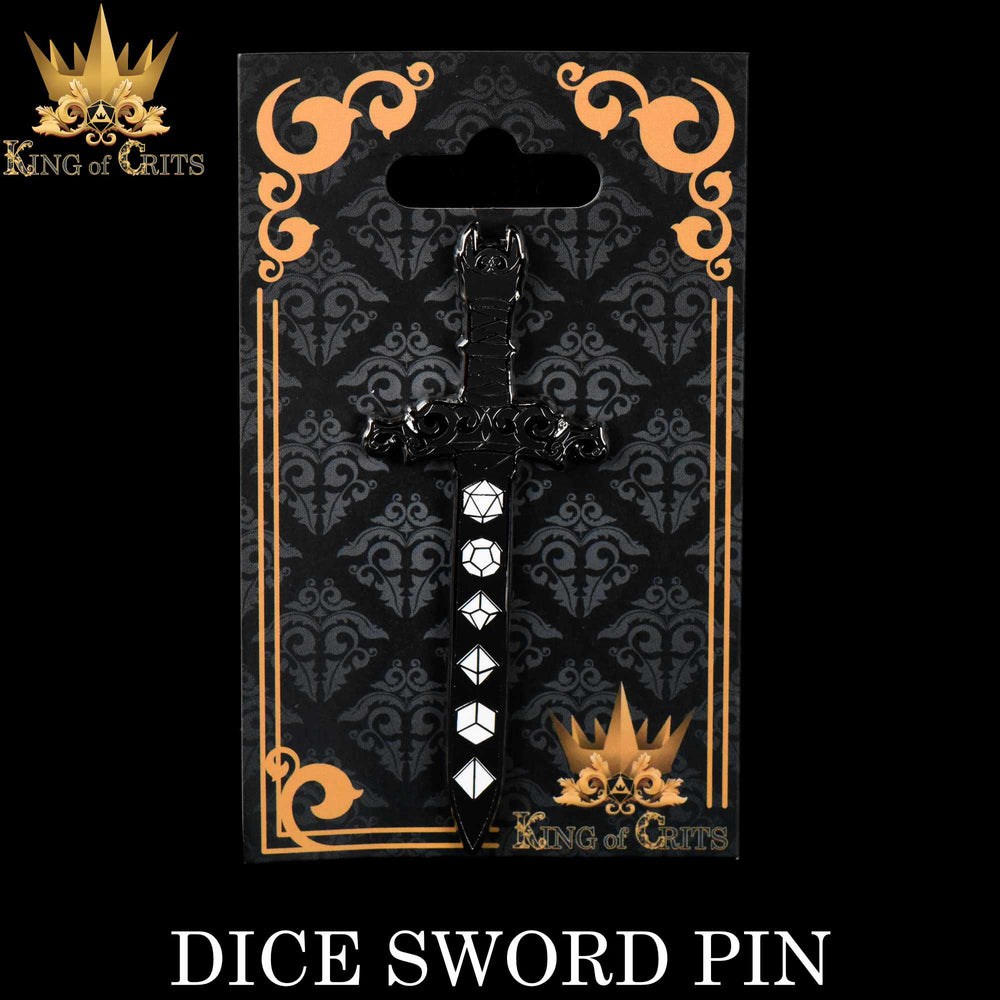 Dice Sword Enamel Pin (Online Order Only)