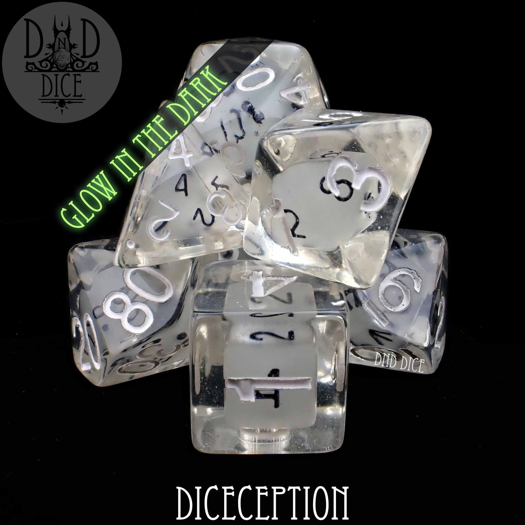 Diceception Glow in the Dark Dice Set (Online Order Only)