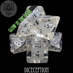Diceception Glow in the Dark Dice Set (Online Order Only)
