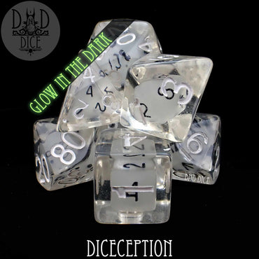 Diceception Glow in the Dark Dice Set (Online Order Only)