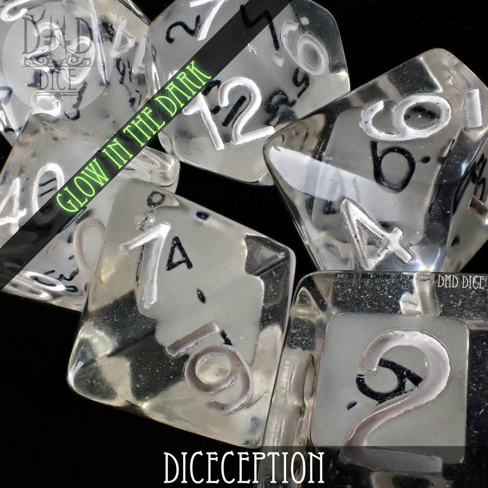 Diceception Glow in the Dark Dice Set (Online Order Only)