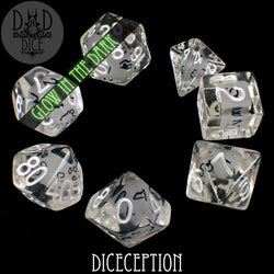 Diceception Glow in the Dark Dice Set (Online Order Only)