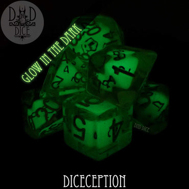 Diceception Glow in the Dark Dice Set (Online Order Only)