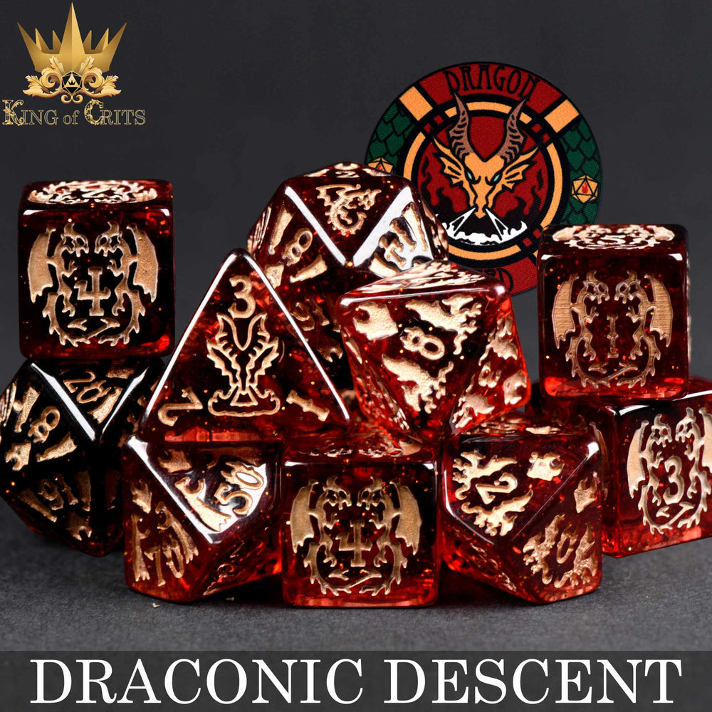 Draconic Descent 11 Dice Set (Online Order Only)