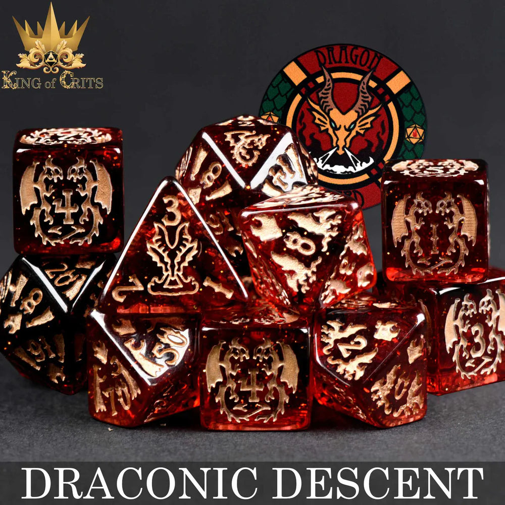 Draconic Descent - 11 Dice Set (Online Order Only)