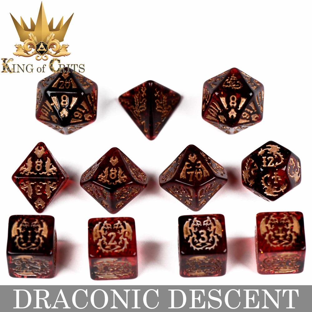 Draconic Descent 11 Dice Set (Online Order Only)