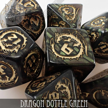 Dragon Nephrite (Bottle Green) Dice Set (Online Order Only)