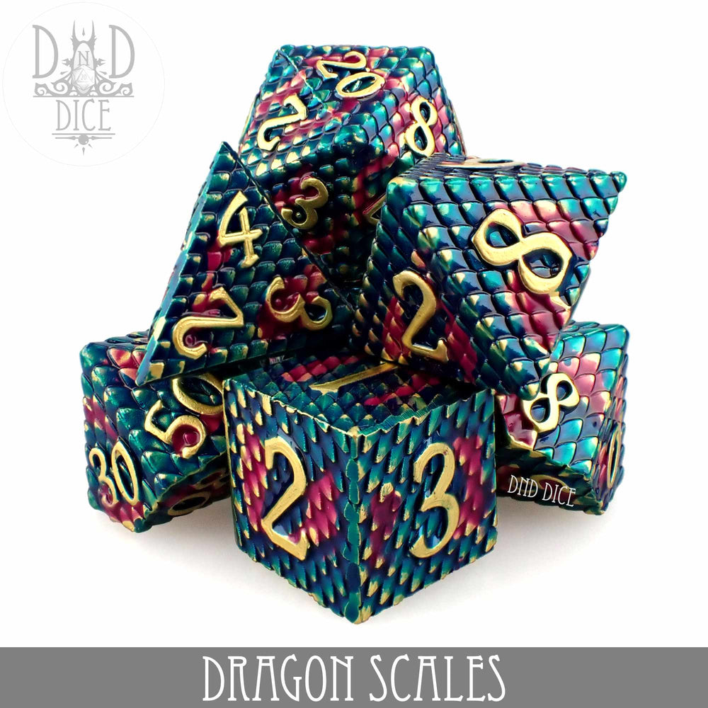 Dragon Scales Metal Dice Set (Online Order Only)