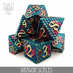 Dragon Scales Metal Dice Set (Online Order Only)