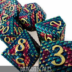 Dragon Scales Metal Dice Set (Online Order Only)