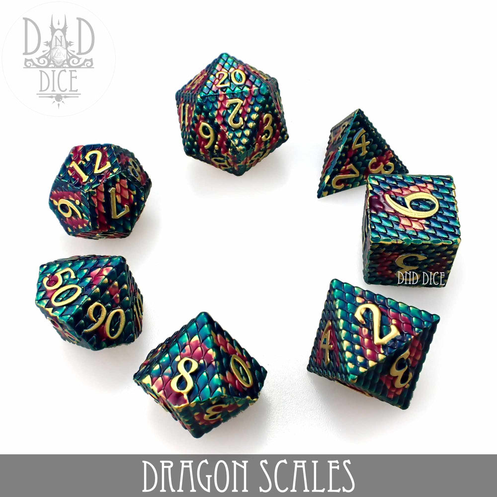 Dragon Scales Metal Dice Set (Online Order Only)