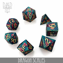 Dragon Scales Metal Dice Set (Online Order Only)