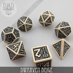 Dwarven Beige Dice Set (Online Order Only)