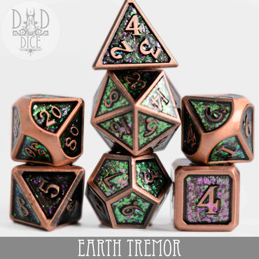 Earth Tremor Metal Dice Set (Online Order Only)