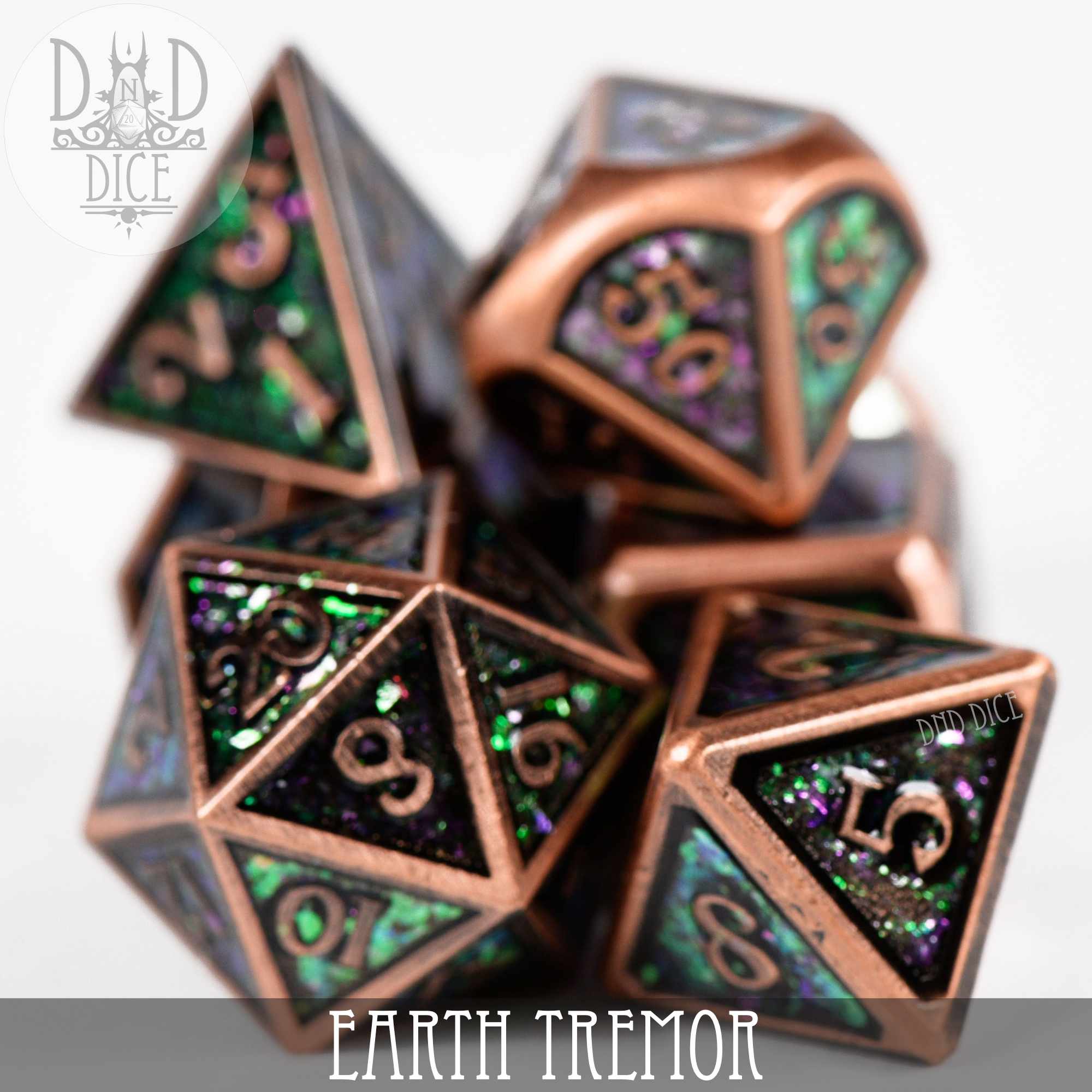 Earth Tremor Metal Dice Set (Online Order Only)