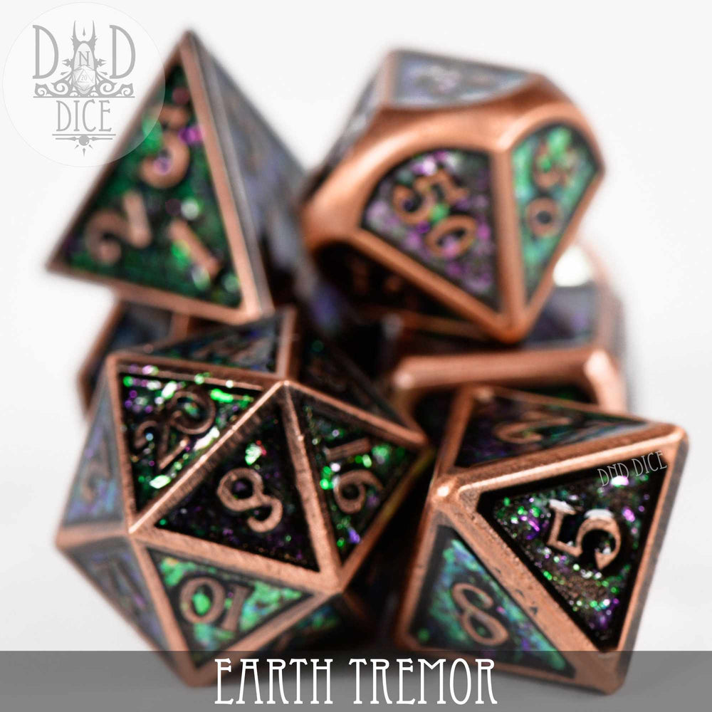 Earth Tremor Metal Dice Set (Online Order Only)