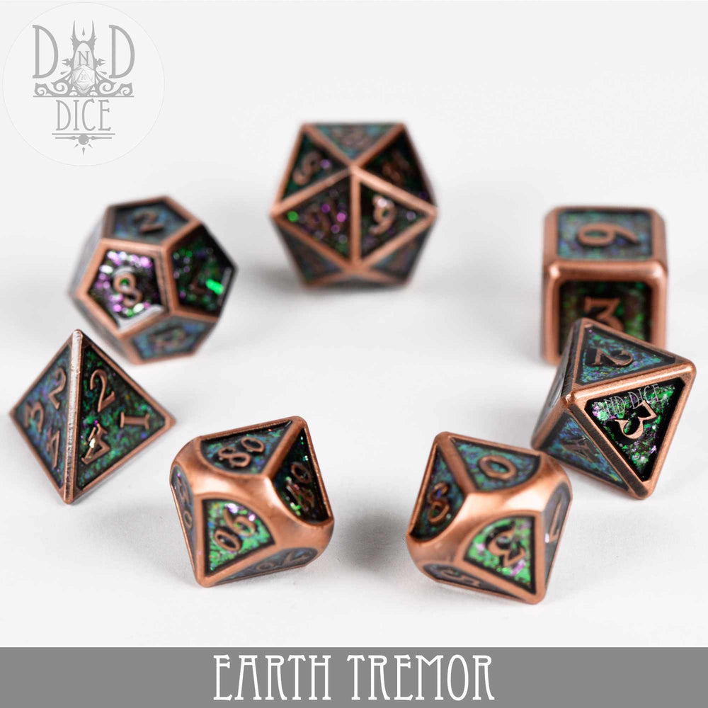 Earth Tremor Metal Dice Set (Online Order Only)