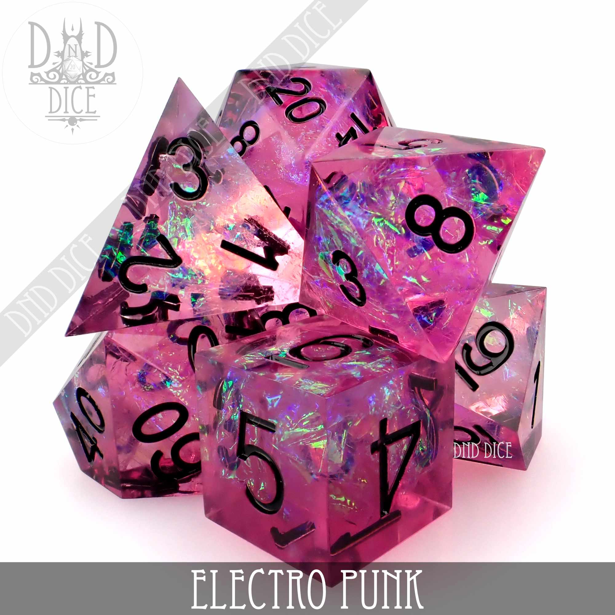 Electro Punk Handmade Dice Set (Online Order Only)