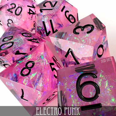 Electro Punk Handmade Dice Set (Online Order Only)
