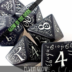 Elven Glow in the Dark Dice Set (Online Order Only)
