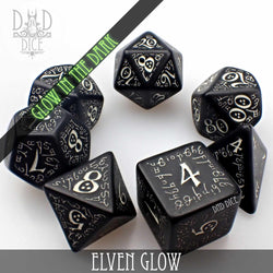 Elven Glow in the Dark Dice Set (Online Order Only)
