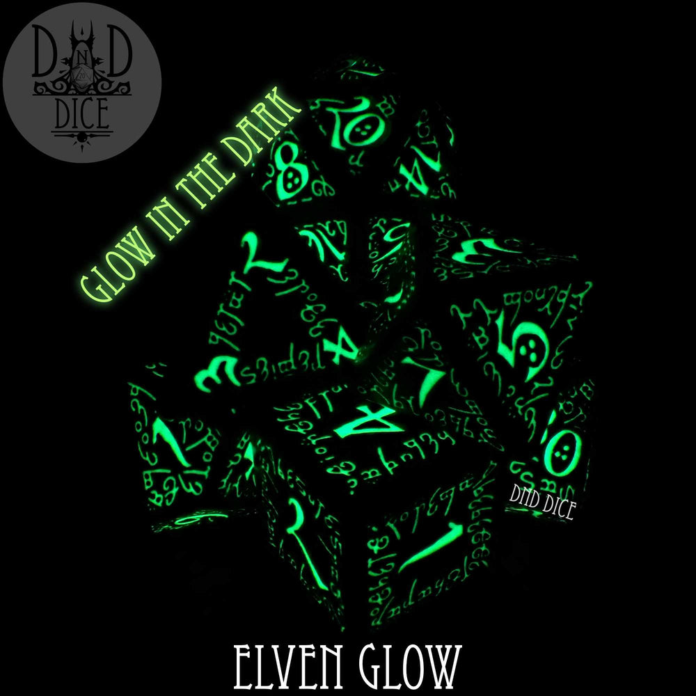 Elven Glow in the Dark Dice Set (Online Order Only)