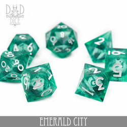 Emerald City Liquid Core Dice Set (Online Order Only)