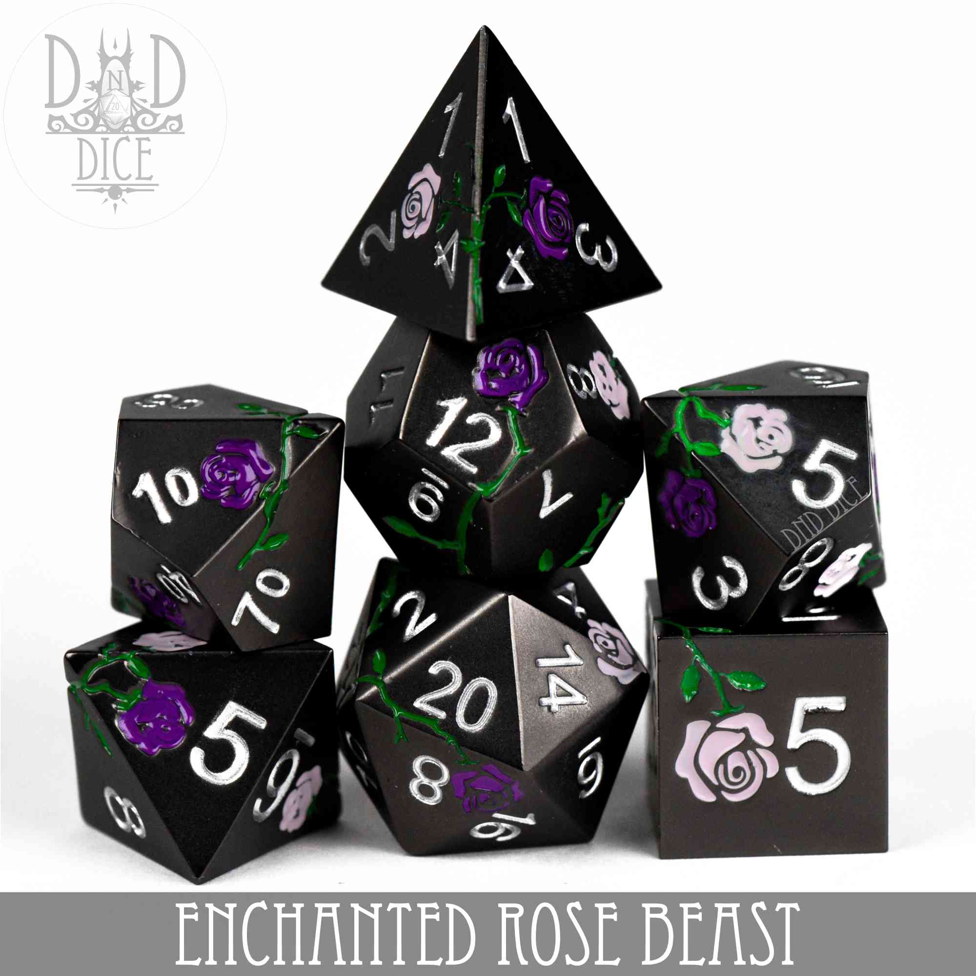 Enchanted Rose: Beast - Metal Dice Set (Online Order Only)
