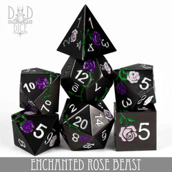 Enchanted Rose: Beast - Metal Dice Set (Online Order Only)