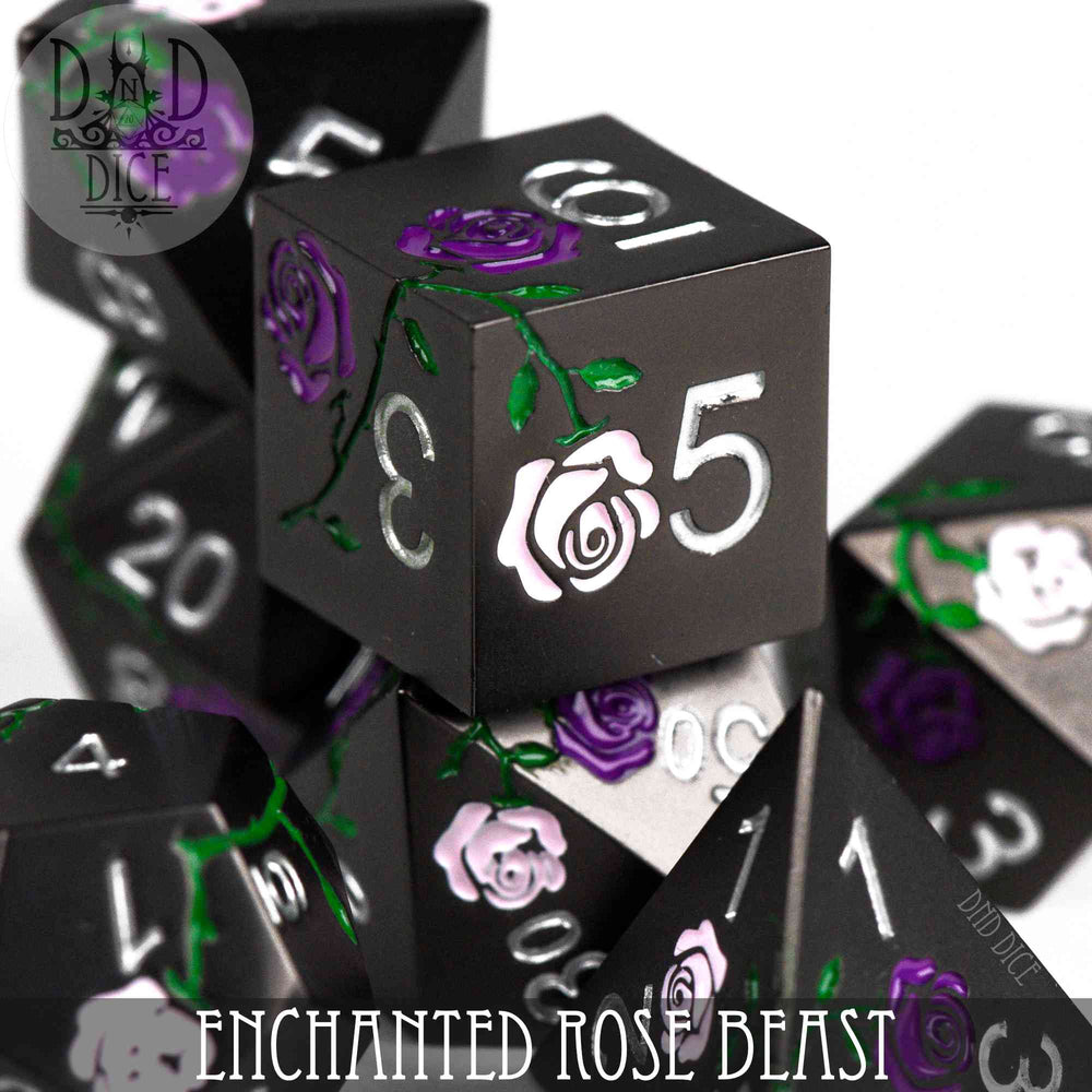 Enchanted Rose: Beast - Metal Dice Set (Online Order Only)