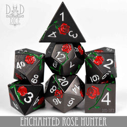 Enchanted Rose: Hunter - Metal Dice Set (Online Order Only)